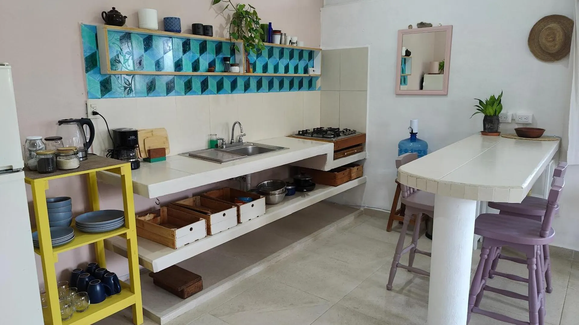 Apartment Casa Coloradita/Cozy Colorful Flat With Starlink Isla Holbox Mexico